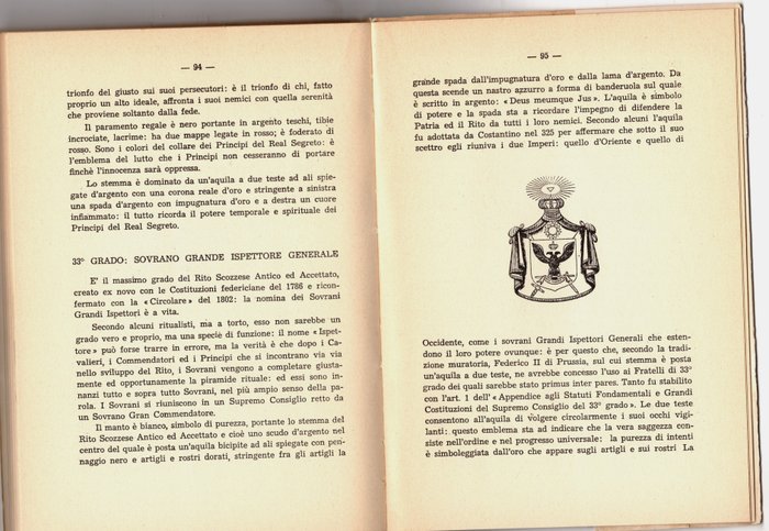 Papus(Gerard Encausse)-Attilio Ostuzzi-Salvatore Farina - "Ciò che deve sapere un maestro massone"- "La Massoneria d'oggi "-"Gli emblemi araldici della Libera - 1941-1973