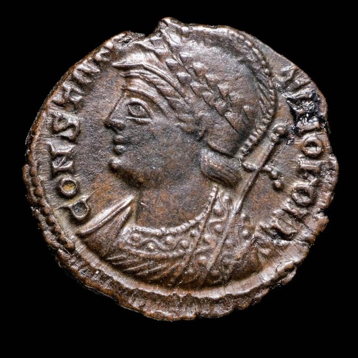 Romarriket. Constantine I (AD 306-337). Centenionalis CONSTANTINOPOLIS, Trier  (Ingen mindstepris)