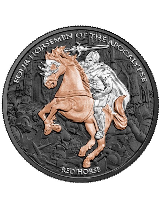 Verden. 5 Thalers 2024 Red Horse - Four Horsemen of the Apocalypse, 1 Oz (.999)