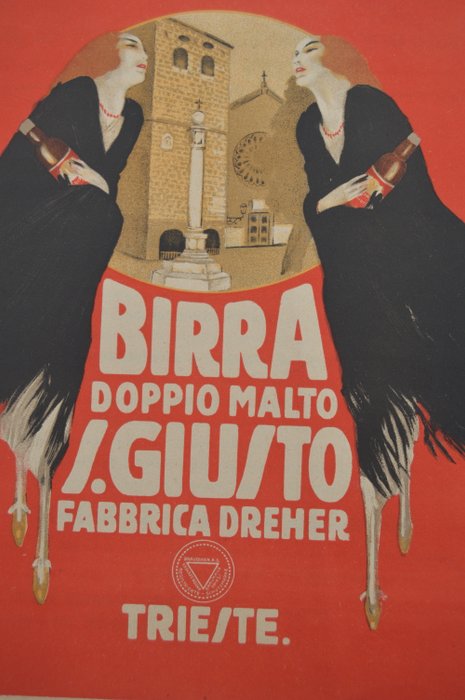 Marcello Dudovich - Birra doppio malto SGiusto - 1910‹erne