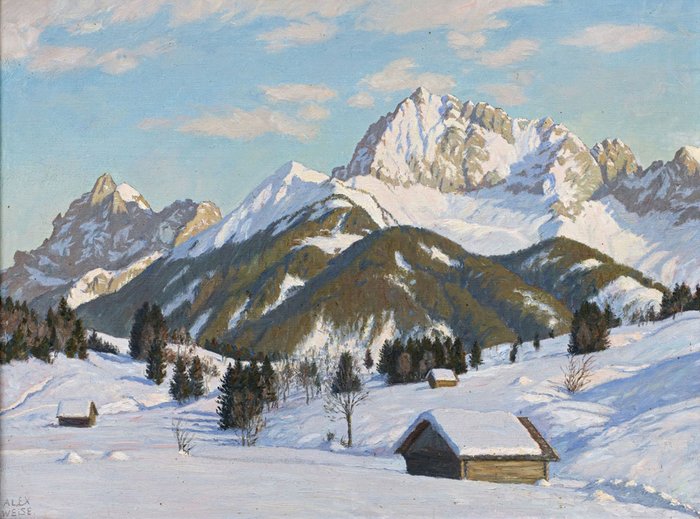 Alexander Weise (1883-1960) - Karwendel mountains in winter