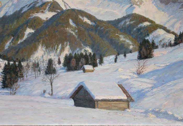 Alexander Weise (1883-1960) - Karwendel mountains in winter