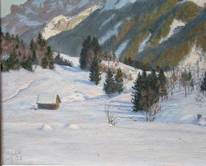 Alexander Weise (1883-1960) - Karwendel mountains in winter