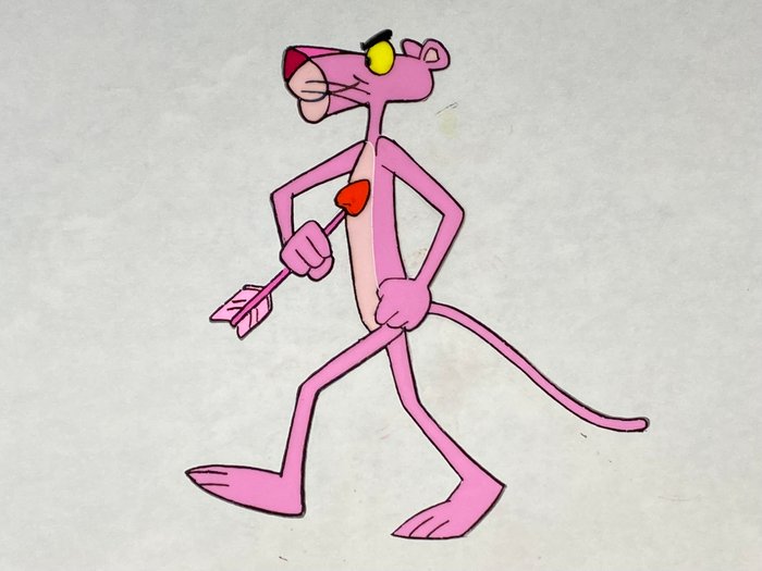 The Pink Panther Show (1970) - 1 Original Animation Cel og Tegning af The Pink Panther