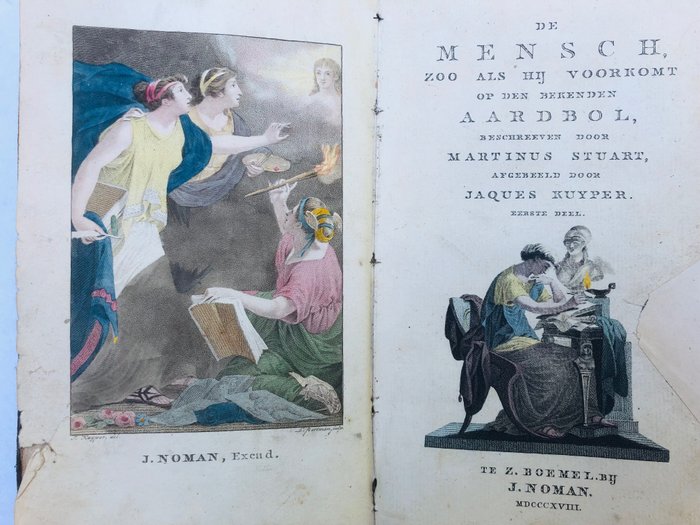 Martinus Stuart / Jaques Kuyper - De Mensch, zoo als hij voorkomt op den bekenden Aardbol. - 1818