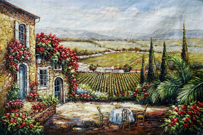 CleliaArt - Vineyard Serenity