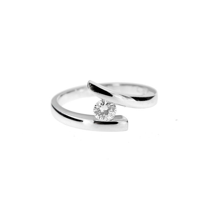 18 kraat Hvidguld - Ring - 0.25 ct Diamant