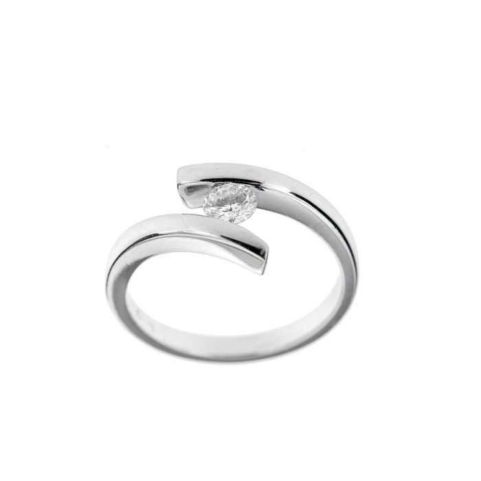 18 kraat Hvidguld - Ring - 0.25 ct Diamant