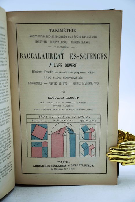 Edouard Lagout - Takitechnie Mathématiques élémentaires ou des arts - 1881