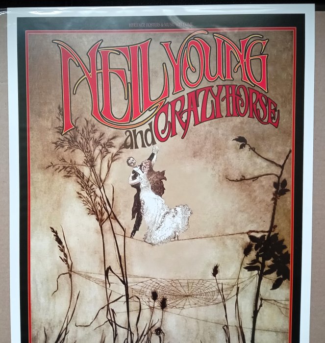 Neil Young  Crazy Horse - Litografi - 2015 - Håndunderskrevet