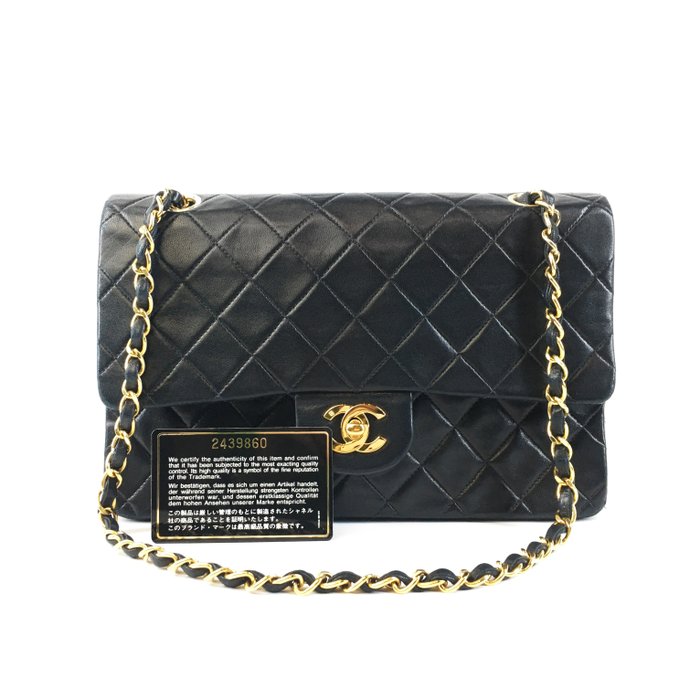 Chanel - Lambskin Matelasse Double Flap Chain - Skuldertaske