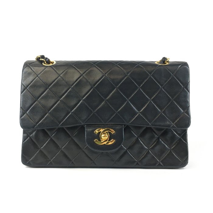 Chanel - Lambskin Matelasse Double Flap Chain - Skuldertaske