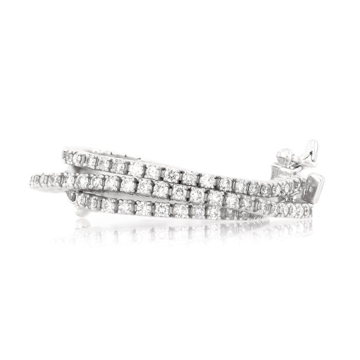 Armbånd - 18 kraat Hvidguld -  425ct tw Diamant (Natur)