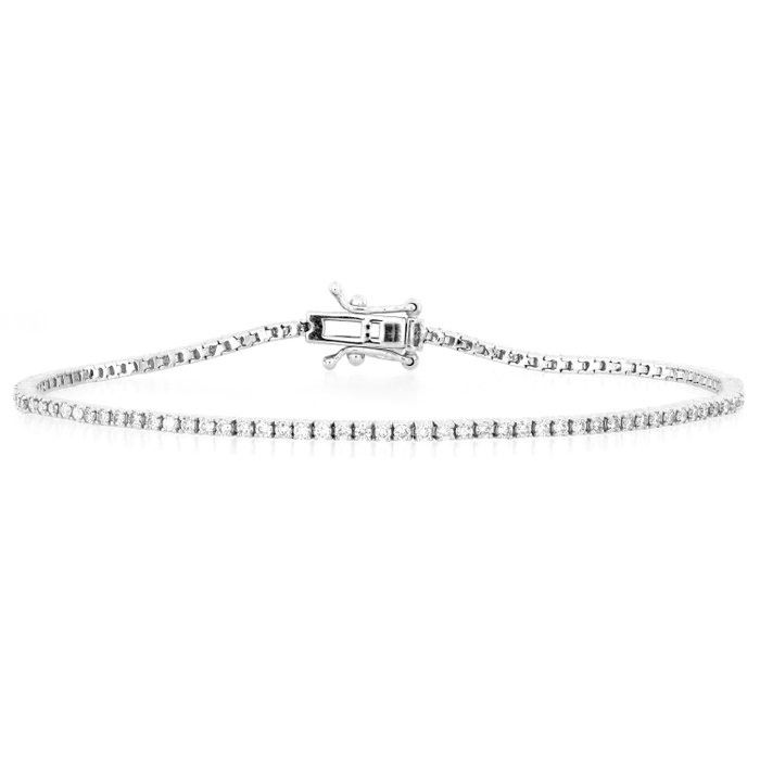 Armbånd - 18 kraat Hvidguld -  425ct tw Diamant (Natur)