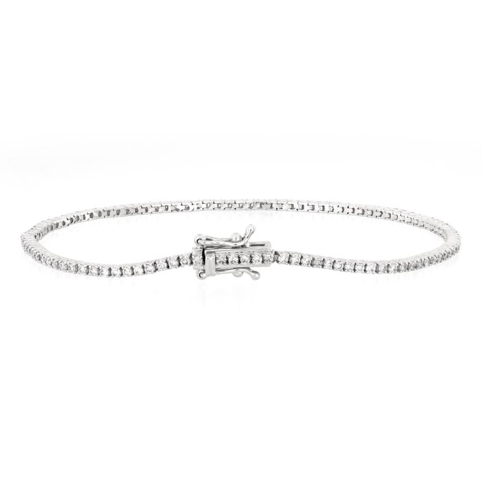 Armbånd - 18 kraat Hvidguld -  425ct tw Diamant (Natur)