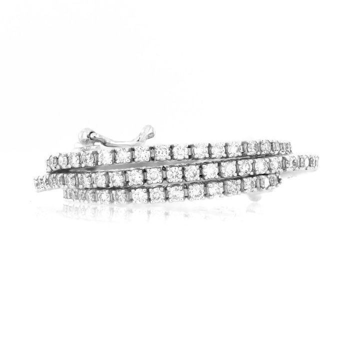 Armbånd - 18 kraat Hvidguld -  425ct tw Diamant (Natur)