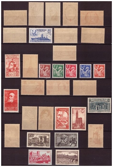 Frankrig 1939 - Helår i ny uden hængsler TTB - Yvert N°419 au N°450 MNH**