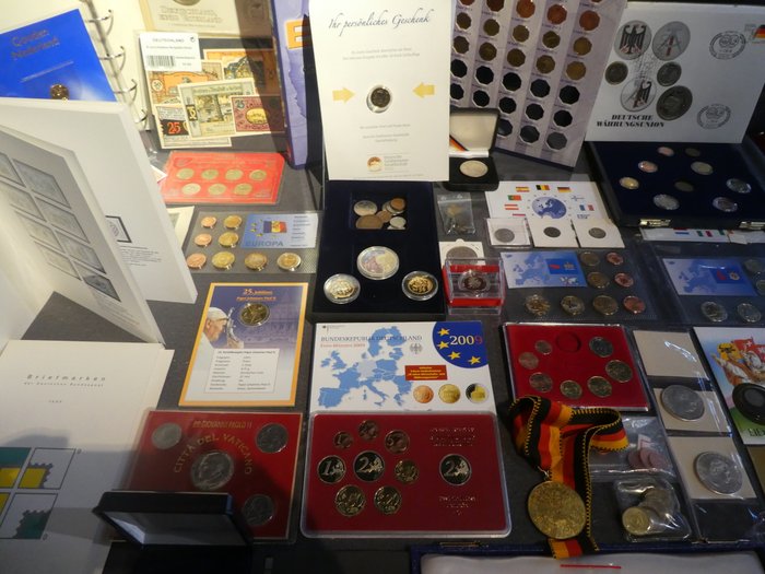 Verden. Collection of coins/banknote/medals/euro inkl. pp from old to modern (600 pieces)  (Ingen mindstepris)