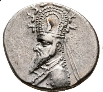 Partheren Empire. Sinatrukes (93-69 BC). Drachm Rhagae mint  (Ingen mindstepris)