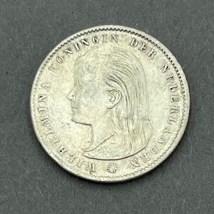 Holland. Wilhelmina (1890-1948). 25 Cents 1897  (Ingen mindstepris)