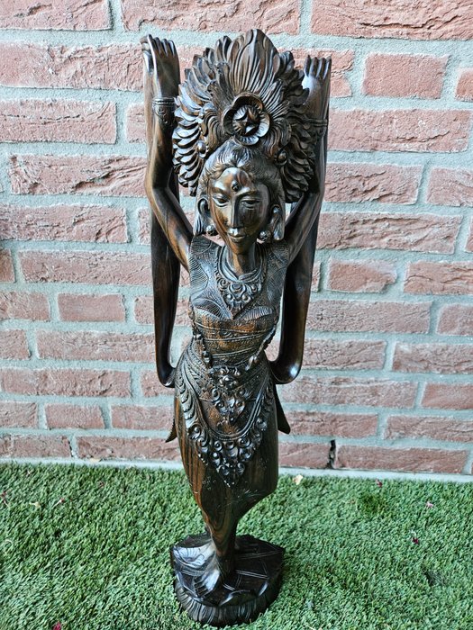 Skulptur, 62 cm balinesisk danser - Indonesien  (Ingen mindstepris)