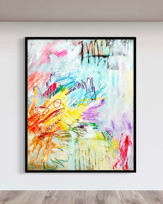 Cristine Balarine - Uprising _ XXL original extra large abstract painting