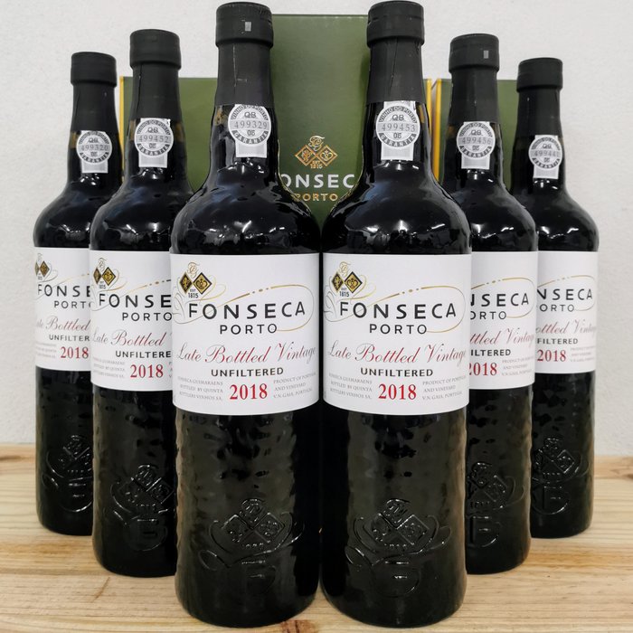 2018 Fonseca, Unfiltered - Late Bottled Vintage Port -  Douro  - 6 Flasker (0,75 L)