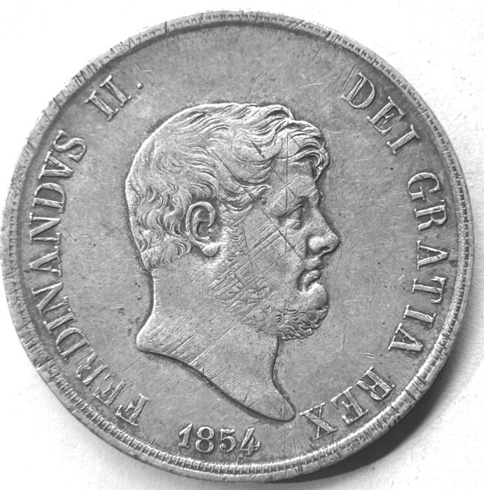 Napoli Ferdinand II 120 Grana 1854  (Ingen mindstepris)