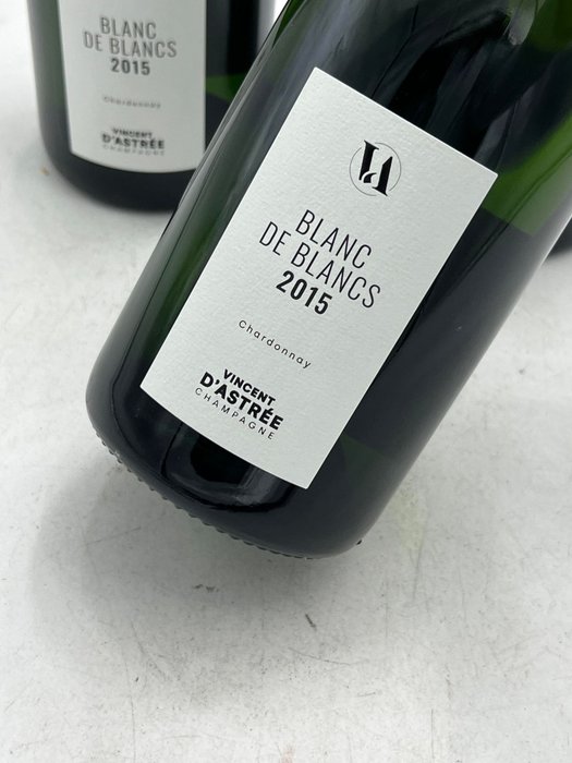 2015 Vincent d'Astrée Blanc de Blancs - Champagne Brut - 3 Flasker (075 L)