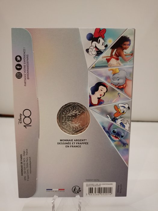 Frankrig. 10 Euro 2023 "100 Anni Disney"  (Ingen mindstepris)