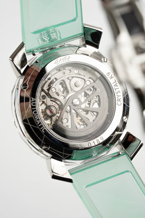 GaGà Milano - Crystal Skeleton Collection - Aquamarine - Brand New - 8060CY02SGSRTF0 - Unisex - 2011-nu