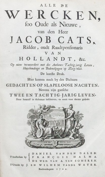 Cats - Alle de Wercken - 1700