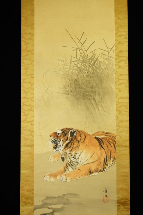 Tiger - ca 1900-1920(Meiji / Taisho) - Shugetsu 秀月 - Japan  (Ingen mindstepris)