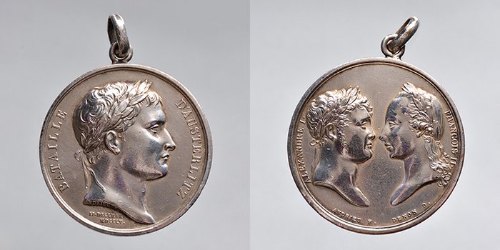 Frankrig. Napoleone I - Imperatore (1804-1814). Silver medal 1805  Bataille d’Austerlitz, refrappe.  (Ingen mindstepris)