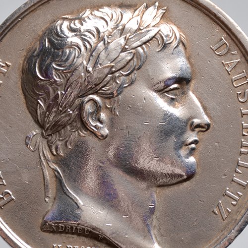 Frankrig. Napoleone I - Imperatore (1804-1814). Silver medal 1805  Bataille d’Austerlitz, refrappe.  (Ingen mindstepris)