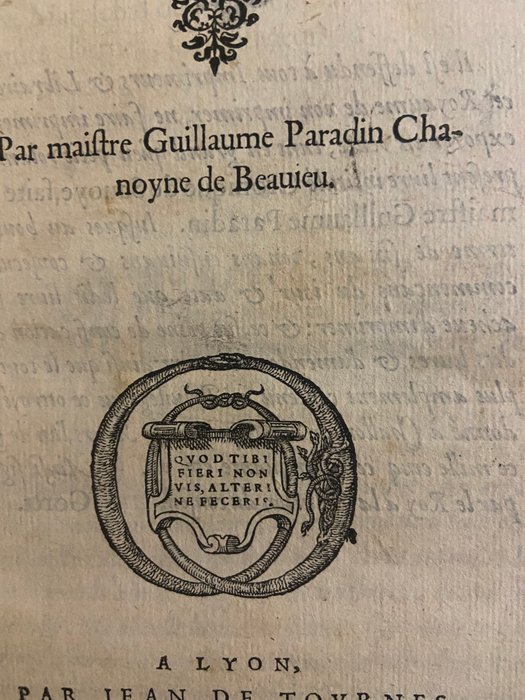 Paradin, Guillaume - Cronique de Savoye - 1552