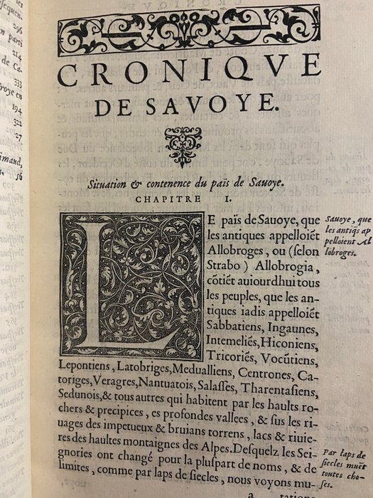 Paradin, Guillaume - Cronique de Savoye - 1552