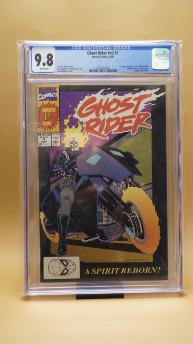 Ghost Rider V2 #1 - 1st appearance of Daniel Ketch - CGC 9.8 - 1 Comic - Første udgave/1990