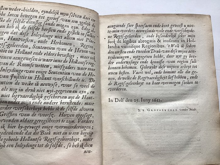 H. Grotius - Inleydinge tot de Hollandsche regts-geleertheyt - 1652