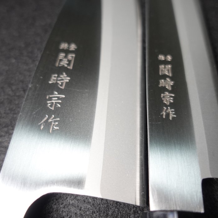 Seki Tokimune 関時宗 - Køkkenkniv - Sashimi Knife  Deba Knife -  Udformet med japansk sværdfremstillingskunst - Rustfrit stål - Japan