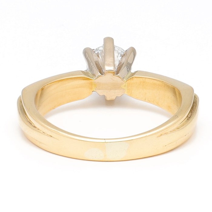 Ingen mindstepris - Ring - 18 kraat Gulguld Diamant (Natur)