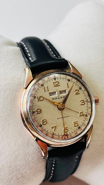 Nacar - Manual Winding, Triple Date, - Ingen mindstepris - Pointer Date - Mænd - 1960-1969