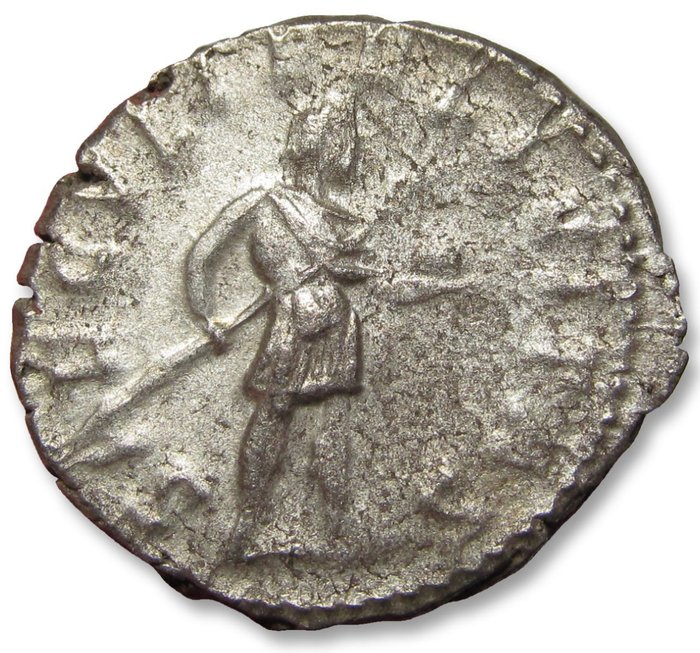 Romarriket. Postumus (AD 260-269). Antoninianus Treveri or Cologne mint circa 266-267 A.D. - SAECVLI FELICITAS -