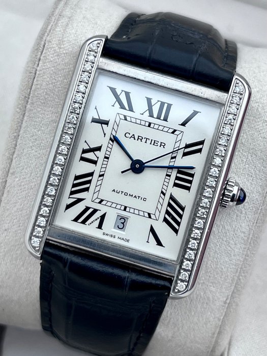 Cartier - Tank Solo XL Automatic Daimond - - 3515 - Unisex - 2011-nu