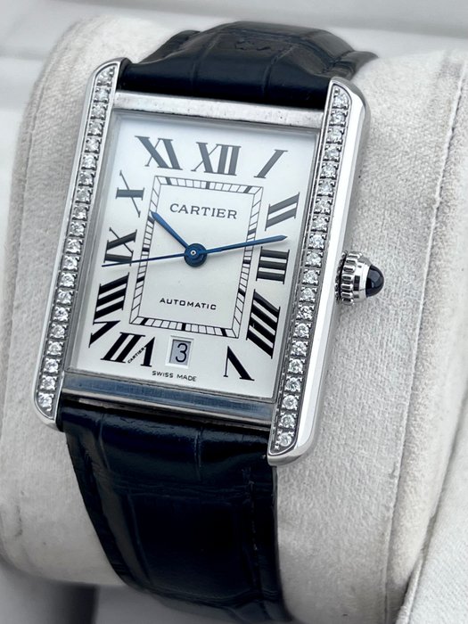 Cartier - Tank Solo XL Automatic Daimond - - 3515 - Unisex - 2011-nu