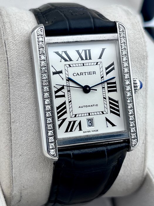 Cartier - Tank Solo XL Automatic Daimond - - 3515 - Unisex - 2011-nu