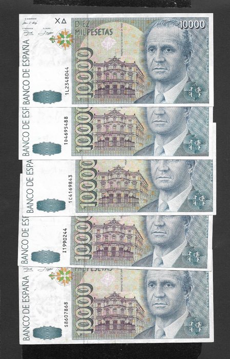 Spanien - 10 x 10000 Pesetas 1992 - Pick 166