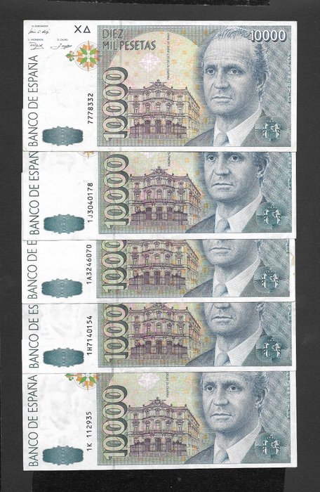 Spanien - 10 x 10000 Pesetas 1992 - Pick 166