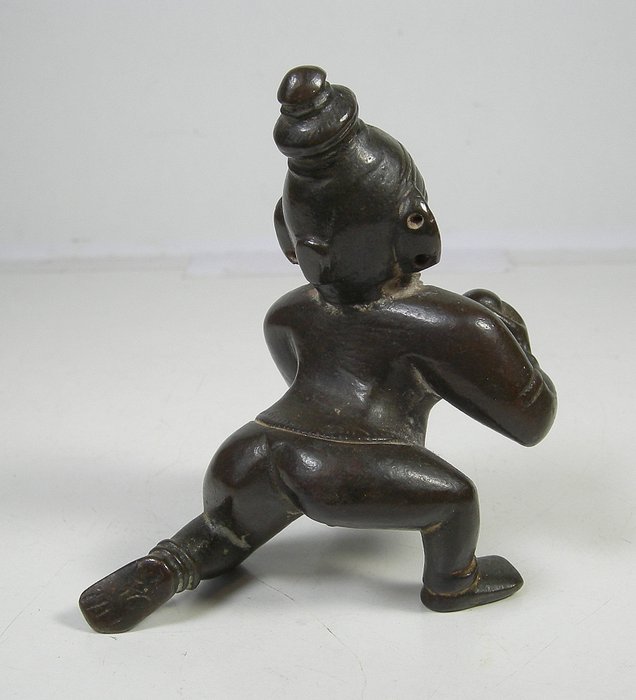 Bala Krishna - Bronze - Indien - 1800-tallet