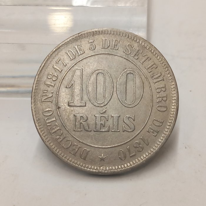 Brasilien 100 Reis 1885 Erhaltung  (Ingen mindstepris)